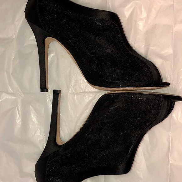 Glint Nordstrom Open Toe Lace Stiletto Shootie - Picture 4 of 11